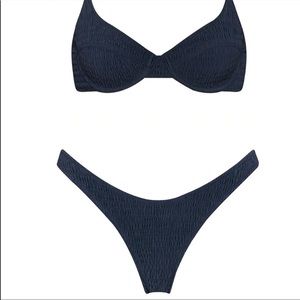Triangl Saria Moonlight Set XS top, S bottoms navy blue
